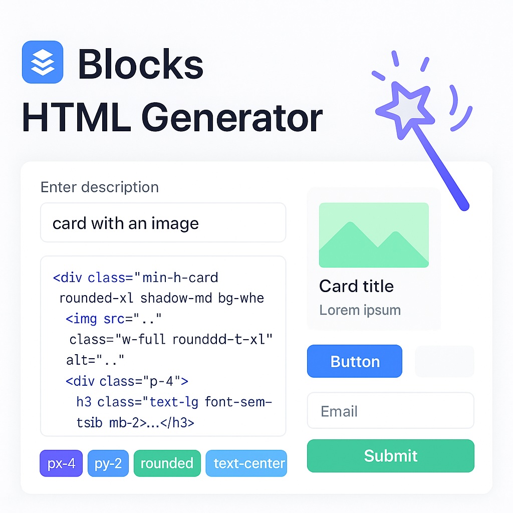 Blocks - Generador HTML